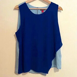 NWT Vince Camuto Sleeveless Colorblock Blouse